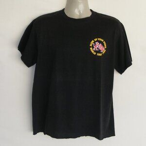 AC/DC Crew shirt, L, Blow Up Your Video, World Tour 1988, Single stitch